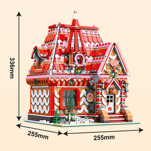BaKa 33204 Strawberry House, Kits de Modelos de Bloques de <span class=keywords><strong>Arquitectura</strong></span> con Vista a <span class=keywords><strong>la</strong></span> Calle de <span class=keywords><strong>la</strong></span> Ciudad, Regalo de Cumpleaños, Juguete Electrónico, Construcción de Plástico ABS - Product Image 5