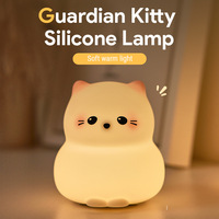 Lampe de nuit LED Rechargeable USB en forme de chat, jouet de décompression, éclairage d'ambiance pour dortoir et chevet