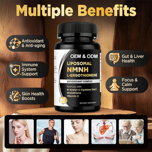 Kapsul Liposomal Label pribadi NMNH l-ergotioneine EGT <span class=keywords><strong>Vitamin</strong></span> C <span class=keywords><strong>B12</strong></span> Glutathione NAC kapsul antioksidan Ergothioneine - Product Image 3