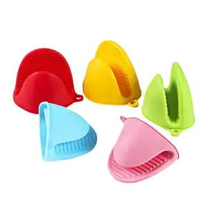 Venda grátis de luvas de silicone para forno de cozinha, mini luvas antiderrapantes resistentes ao calor, amostras grátis