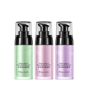Venta al por mayor 40G Control de aceite de tres colores Imprimación duradera Hidratante Aislamiento Base Cuidado Crema de aislamiento Maquillaje facial simple - Product Image 1