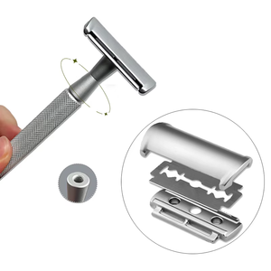 Factory Supply Custom Logo Barber Hair Double Edge Safety <strong>Razor</strong> for Women Man - Product Image 3