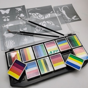 Stencil Riutilizzabili Impermeabili per Trucco Viso e Corpo, Stencil Temporanei per Pittura Facciale - Product Image 5