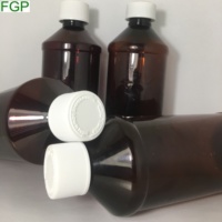 Flacon en plastique PET de 120 ml (4 oz) pour sirop contre la toux, flacon liquide pour médicaments, flacon oral avec bouchon sécurité enfant