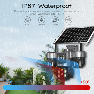 V380 Pro Four Lens 10X Optical Zoom 16MP AOV 7/24 PTZ Outdoor <strong>Solar</strong> Camera Surveillance Security CCTV IP 4G Sim Card Video - Product Image 3