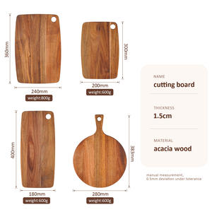Tagliere in Legno di Acacia con Foro per Appendere, Ideale per Servire Carne, Pane o Verdure - Product Image 1
