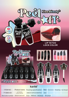 Kiss Beauty Gloss à lèvres waterproof effet tatouage, couleur longue durée, facile à appliquer, maquillage cosmétique, vente en gros