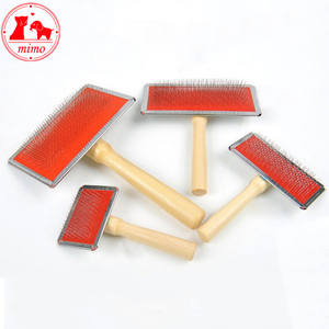 Peine con mango de madera para cuidado de mascotas, Accesorios de belleza para perros, 4 tamaños - Product Image 3