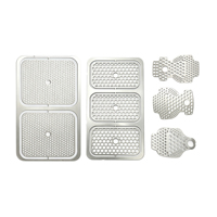 Maille dentaire en titane, plusieurs spécifications : 45x23mm, épaisseur 0.6mm, trous de 2.1mm et 2.4mm, modèles T1, T2, H, 2 pièces, 3 pièces