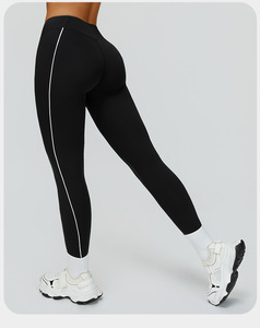 RUIQUWIN Vente en gros de leggings de yoga pour femmes à taille haute, leggings de sport pour la salle de sport, leggings de course respirants à séchage rapide pour l'extérieur - Product Image 4