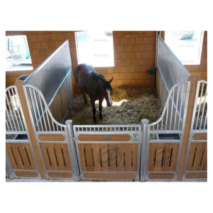 Lussuoso classico prefabbricato europeo scatola di cavalli stabile in bambù con telaio zincato durevole fattoria equestre stalla Pferd - Product Image 1