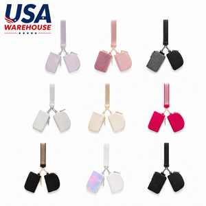 Porte-clés portefeuille en nylon avec fermeture éclair, double pochette, mini porte-monnaie portable, entrepôt USA - Product Image 1