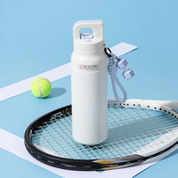 Nouvelle gourde isotherme en acier pour camping, avec filtre intégré, à boire directement, anti-fuite, avec poignée, pour le sport, réutilisable, personnalisable