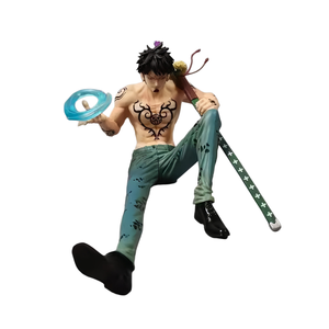 Figurine de collection Anime Trafalgar <span class=keywords><strong>Law</strong></span> en pose assise, échelle 1/6, 14 cm, en PVC, pour les fans hardcore, décoration de bureau ou de voiture, collection - Product Image 1