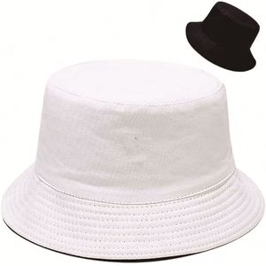 Chapeau Bob Unisexe d'Été pour Femme, Couleur Unie, en Coton, Idéal pour la Plage, la Pêche, les Loisirs, le Ski, les Fêtes, les Voyages et l'Usage Quotidien - Product Image 1