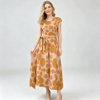 Robes maxi élégantes pour femmes, de haute couture, directement de l'usine, imprimées tie-dye, à pois audacieux, grandes tailles, plissées Miyake