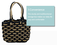 Sac fourre-tout artisanal bohème pour femme, grande capacité, 100% naturel, en corde épaisse tressée à la main, avec longue anse, à porter à l'épaule, à panneaux, pour le quotidien