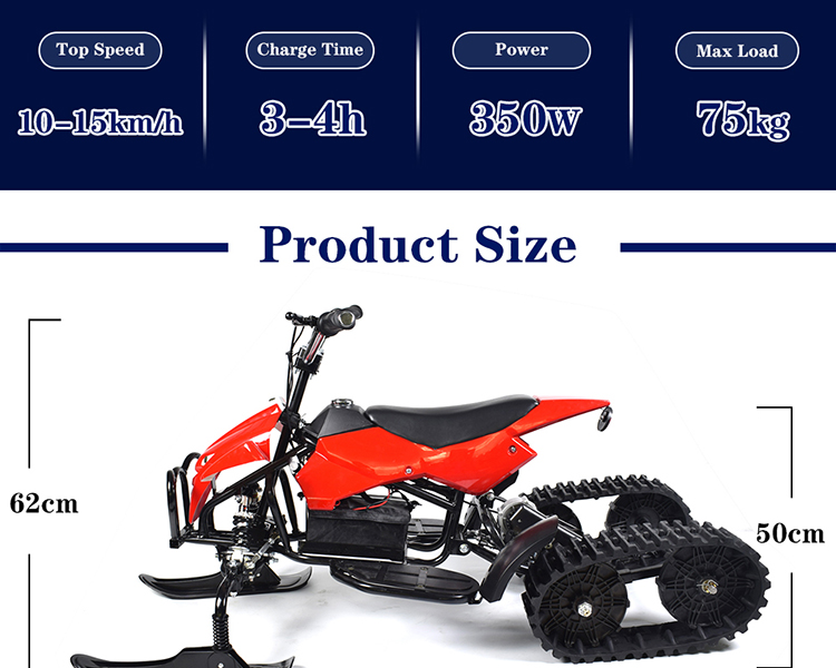 2021 New Winter Snow ATV Scooter/Snow ski Bike/Snow racer