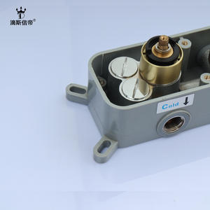 Système de douche thermostatique en laiton pour salle de bain, corps encastré, robinet de douche encastré, accessoires de commutation d'eau, y compris la douche - Product Image 3