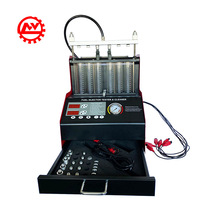 Machine de nettoyage ultrasonique professionnelle pour injecteurs de carburant de voitures et motos à 6 cylindres, testeur d'injecteurs de carburant pour voitures à essence