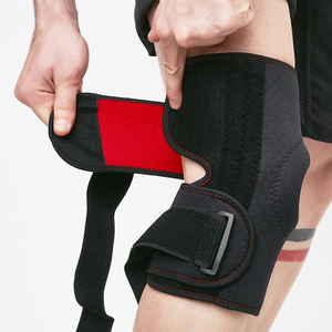 Supporto <span class=keywords><strong>per</strong></span> <span class=keywords><strong>Ginocchio</strong></span> in Neoprene con Rotula Aperta, Fascia Compressiva Regolabile con Stabilizzatori Laterali a Molla - Product Image 2