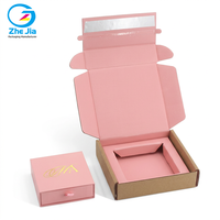 Boîtes en papier kraft personnalisées avec fermeture éclair pour bijoux, coffret cadeau, ensemble de soins de la peau, emballage de luxe, boîte à lettres détachable, vêtements