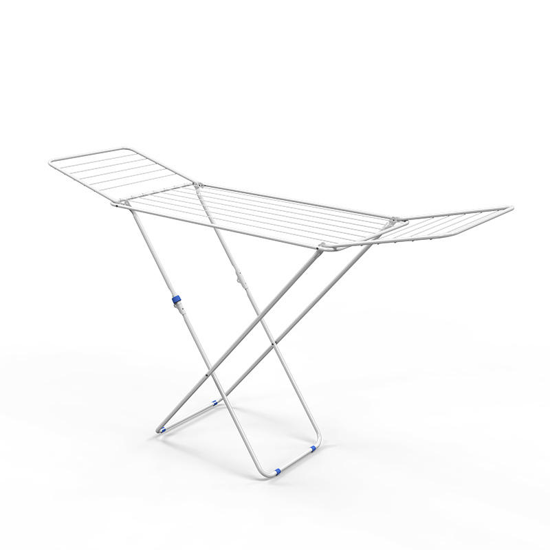 Wall-Mounted Folding Accordion Drying Rack Wood