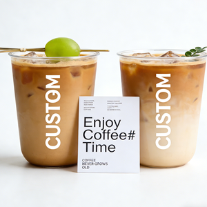 Gobelets ronds en plastique PP personnalisés et mignons pour jus, 12 oz, jetables, avec design personnalisé, diamètre 90 mm, impression UV - Product Image 5