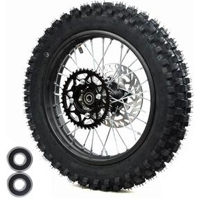 <span class=keywords><strong>Roue</strong></span> arrière de moto 1,85-<span class=keywords><strong>14</strong></span> pouces 90/100-<span class=keywords><strong>14</strong></span>, pneu tout-terrain, jantes en acier avec disque de frein et pignon pour moto tout-terrain - Product Image 1