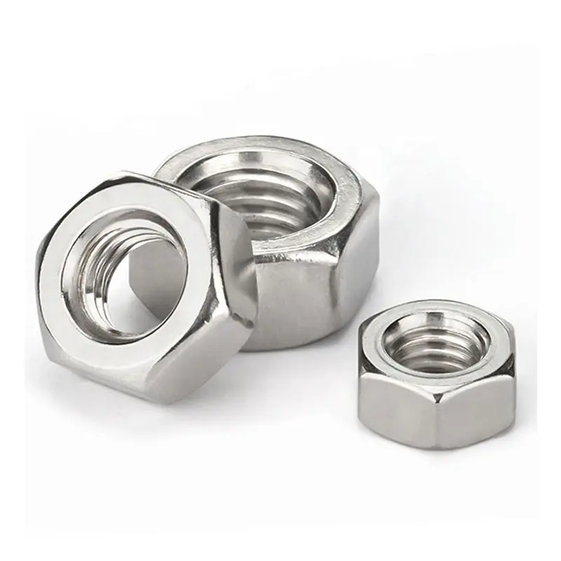 Fastener ss carbon steel galvanized zinc hex bolt nuts m24 10.9 din 934 carbon steel hex nut