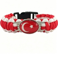 Bracelet en paracorde personnalisé avec drapeau suédois, bracelet de survie tissé à la main pour le camping en plein air et souvenir touristique