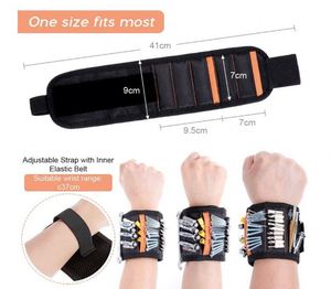 Échantillon Gratuit : Bracelet Magnétique avec 15 Aimants Puissants, Ceinture Porte-Outils Magnétique pour Fixer Outils, Vis, Clous - Product Image 2