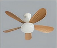 Nouveau ventilateur de plafond LED 40W 20,5 pouces 520mm avec éclairage, refroidissement par air, télécommande et douille d'ampoule pour salon, fixation par vis