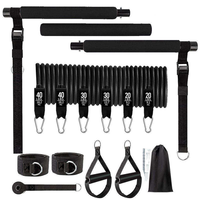 Bandes de Résistance Élastiques en Caoutchouc Robustes pour Fitness Personnalisé, Entraînement de Force, Équipement de Fitness, Barre de Pilates, Ensemble de Bandes de Résistance