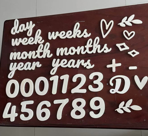 Unfinished <strong>Wooden</strong> Alphabet <strong>Letters</strong> And Numbers Blank <strong>Letters</strong> For Arts Crafts DIY Project - Product Image 2