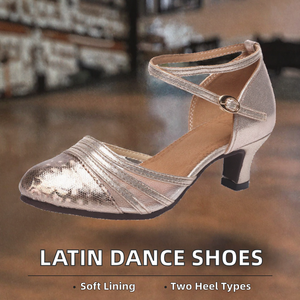 Chaussures de danse latine en cuir verni pour femmes, avec sangle à la cheville, plates, professionnelles, pour entraînement de salsa, haute qualité, couleur/taille personnalisées - Product Image 2
