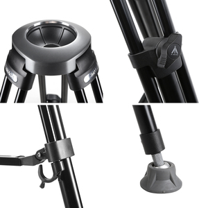 Trépied en alliage d'aluminium <span class=keywords><strong>E</strong></span>-<span class=keywords><strong>IMAGE</strong></span> EK630SE à 3 sections avec tête à flotteur et sac de transport, capacité de charge de 4 kg pour caméra vidéo - Product Image 6