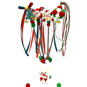 Jouets interactifs de baguette de <span class=keywords><strong>chat</strong></span> de Noël Offre Spéciale, <span class=keywords><strong>ficelle</strong></span> de teaser de <span class=keywords><strong>chat</strong></span> avec la cloche pour des chatons - Product Image 1
