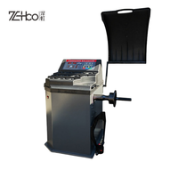 Máquina equilibradora de alineación de ruedas automática profesional Software 3D CE/ISO certificado 10 "-24" diámetro de llanta 220RPM equilibrio