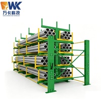 Système de stockage automatique de tuyaux à portique télescopique électrique haute capacité 5 tonnes pour entrepôt de barres d'acier et de métal