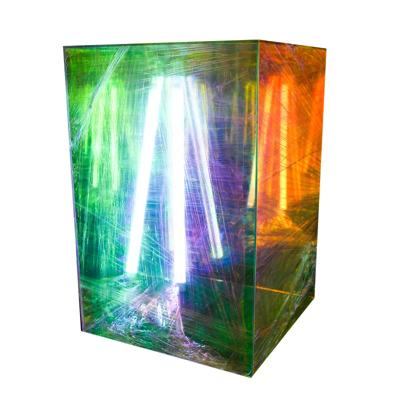 Оптовая продажа цветной акриловый кубический выставочный стенд на заказ квадратный лоток розничный магазин Держатель Витрина