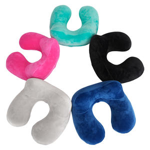 Almohada Inflable en Forma de U para Viaje, 28x26x14cm, Soporte para el Cuello, con Funda de Tela Lavable a Mano - Product Image 4