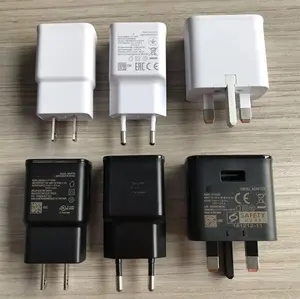 Wholesale For Samsung Adaptive Fast charger 5V 3A EU/US/EU/UK USB for Samsung galaxy S10 S10+ S10E Wall charger Plug