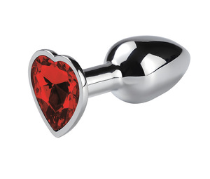 A forma di cuore in metallo impermeabile anale Plug Sex Toy giocattolo Gay maschio femmina - Product Image 1