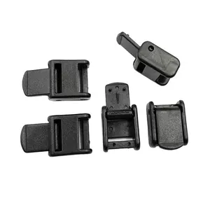 Belt Strap Backpack Bags 3/8" Industrial Cam Buckle Black Plastic Adjustable Cam Lock Toggle Clip Lock Lever Plastic Cam Buckles