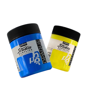 Peinture <span class=keywords><strong>acrylique</strong></span> <span class=keywords><strong>Pebeo</strong></span> qualité artiste - 500ml/250ml/100ml semi-mate, métallisée, nacrée pour DIY/murales, résistante à la lumière sur toile et papier - Product Image 1