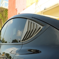 Véritable fibre de carbone mat arrière fenêtre latérale persiennes Spoiler fenêtre ombre évent Scoop couverture pour Tesla modèle Y