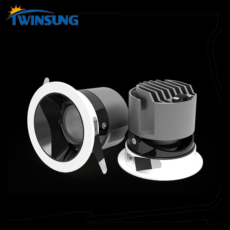 Usine Vente Directe Bonne Qualité Plafond Rond Réglable En Aluminium de moulage En Matrice 7W Spot LED Encastrable