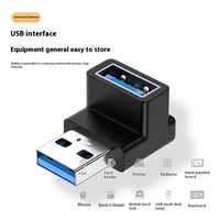 Adaptateur de type C USB C mâle vers USB 3.0 femelle connecteur d'angle à 90 degrés convertisseur OTG type-c adaptateur de transfert de données de charge USB