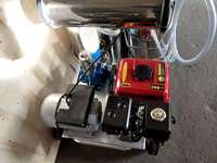 Machine à traire 2 vaches à double alimentation (moteur électrique 110V/60HZ + moteur à essence) HJ-CM011VD03